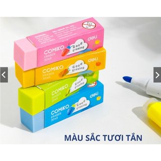 Combo 1 hộp 36 cục tẩy chì Deli 4 màu, tẩy học sinh,đồ dùng học tập( 1 hộp 36 cục)