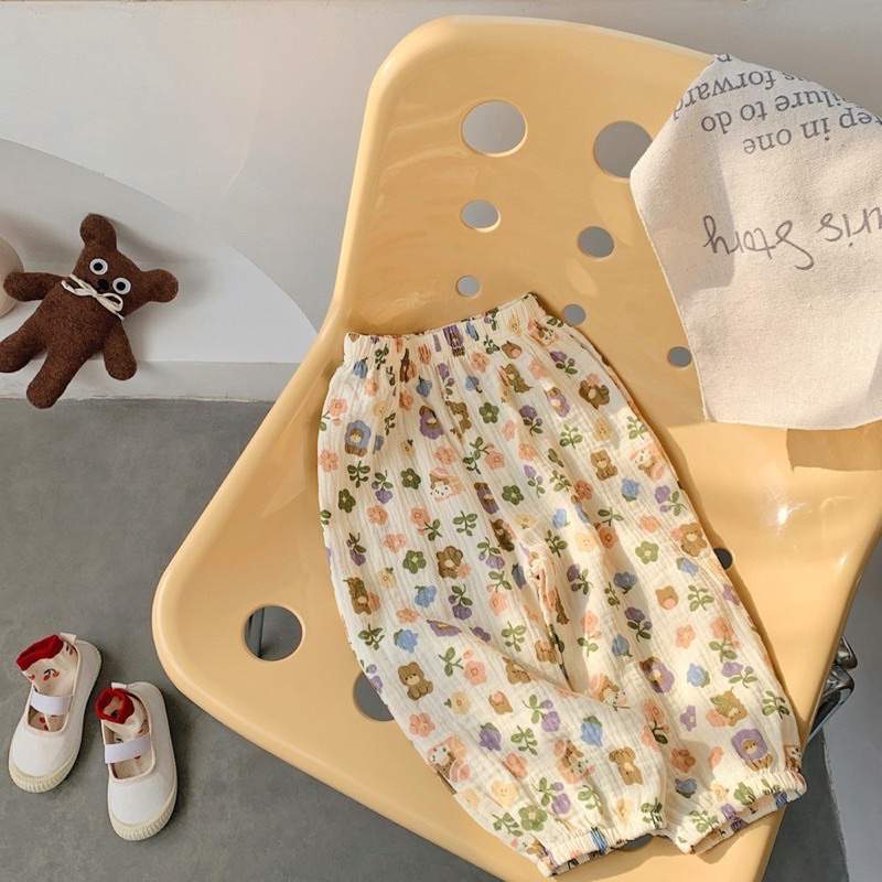 Quần Boom Vải Xô Muslin Cao Cấp (Vải Xô Loại 1) Mềm Mịn Phù Hợp Da Bé Trai/ Bé Gái