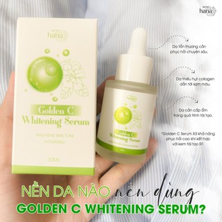 Serum Dưỡng Sáng Mờ Thâm Sạm RIORI HANA Golden C Whitening Seum 30ml
