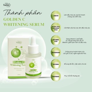 Serum Dưỡng Sáng Mờ Thâm Sạm RIORI HANA Golden C Whitening Seum 30ml