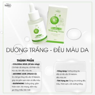 Serum Dưỡng Sáng Mờ Thâm Sạm RIORI HANA Golden C Whitening Seum 30ml