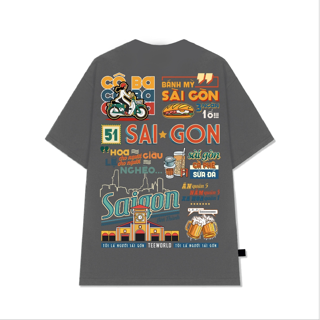 Ao Phong Nowsaigon Loneliness Tee Den Local Brand Chinh Hang 1 main image 0
