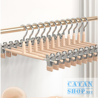 Móc Đôi 2 Kẹp Inox Phơi Quần Áo Tất Vớ, 2 Kẹp Inox Tự Điều Chỉnh Chống Trượt Tiện Dụng
