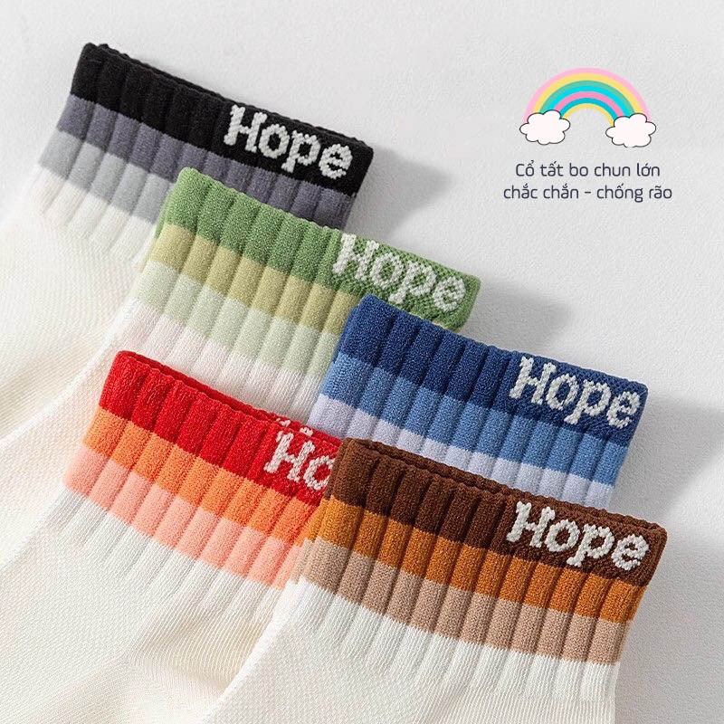 Tất vớ nam nữ cổ tất màu sắc, chất liệu cotton co giãn 4 chiều - Ekiu Shop