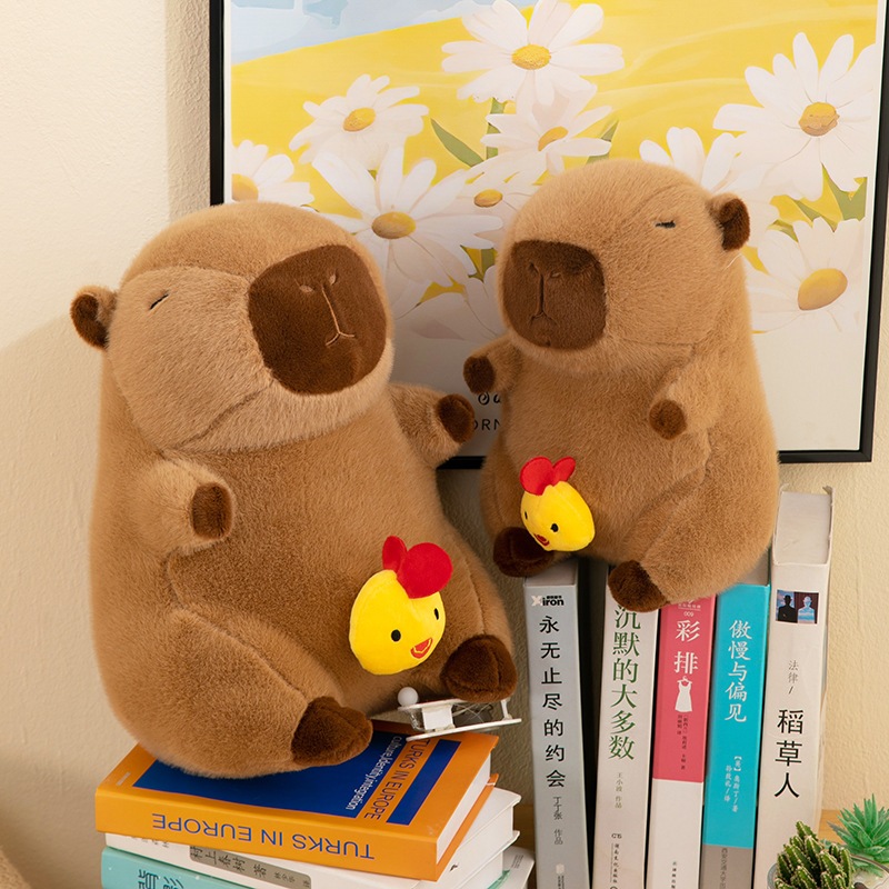 Gấu Bông Capybara Bộ Trưởng Ngoại Giao Có Động Cơ Rút Chậm Thú Bông Hàng Nhập Khẩu G142