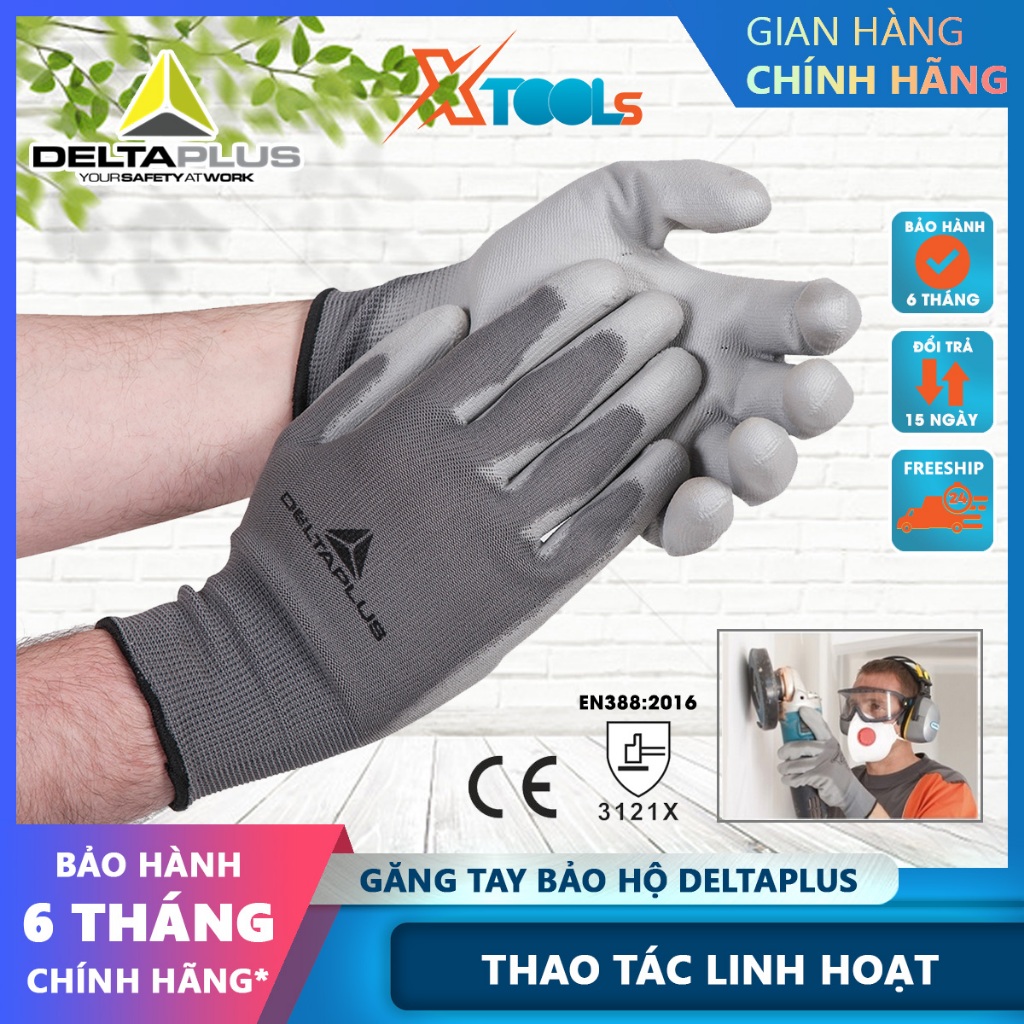 GUANTO NINJA FILO NYLON TAGLIA 10 PALMO POLIURETANO LEGGERO