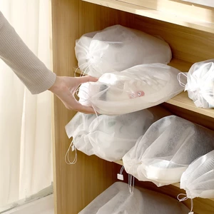 Túi vải đựng giày dép,túi lụa bọc túi xách,bảo quản giày dép đồ đạc khỏi bụi bẩn mỏng nhẹ tiện lợi