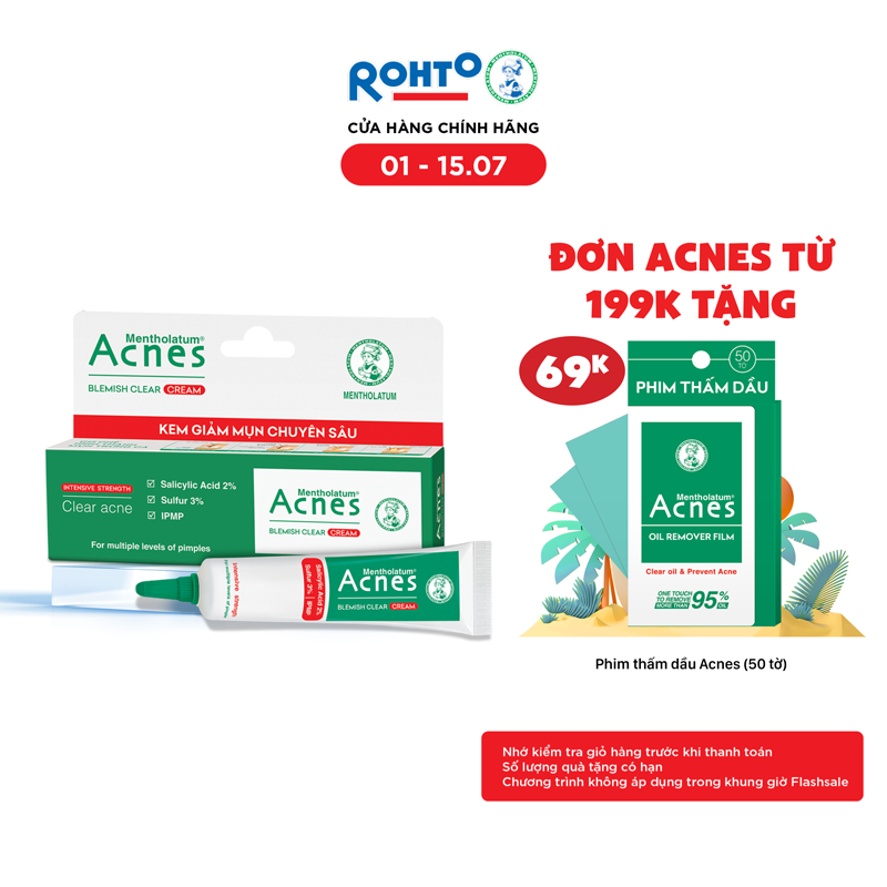 Kem chấm mụn chuyên sâu Acnes Blemish Clear Cream 10g | Shopee Việt Nam