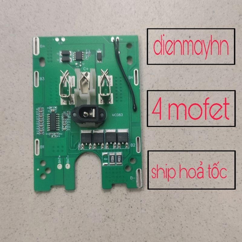 Mạch pin 5s 21v Dayi / sử dụng 4 mofet sạc sả có cảm biến chống quá tải ...