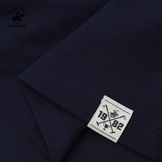 Beverly Hills Polo Club - Áo polo Ngắn tay Nam Regular Fit Navy Trơn -  BHPC PMRSS24TL009