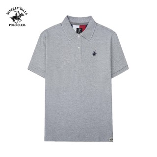 Beverly Hills Polo Club - Áo polo Ngắn tay Nam Regular Fit Xám Melange Trơn - BHPC PMRSS24TL004