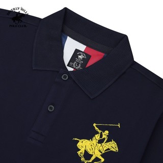Beverly Hills Polo Club - Áo polo Ngắn tay Nam Regular Fit Navy Trơn -  BHPC PMRSS24TL009