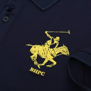 Beverly Hills Polo Club - Áo polo Ngắn tay Nam Regular Fit Navy Trơn -  BHPC PMRSS24TL009