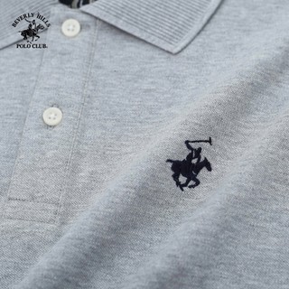 Beverly Hills Polo Club - Áo polo Ngắn tay Nam Regular Fit Xám Melange Trơn - BHPC PMRSS24TL004