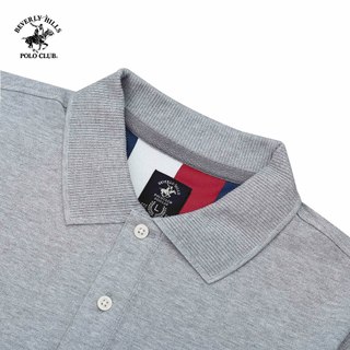 Beverly Hills Polo Club - Áo polo Ngắn tay Nam Regular Fit Xám Melange Trơn - BHPC PMRSS24TL004