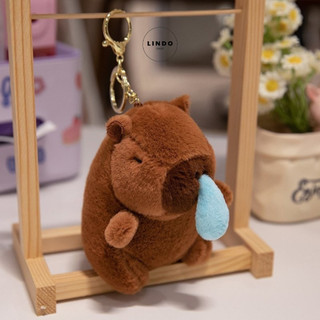 Móc Khóa Capybara Hot Trend LINDO, Móc Khóa Treo cặp, balo, chìa khóa, Quà tặng Dễ Thương