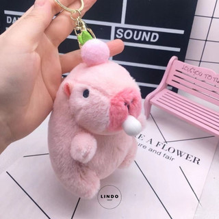 Móc Khóa Capybara Hot Trend LINDO, Móc Khóa Treo cặp, balo, chìa khóa, Quà tặng Dễ Thương