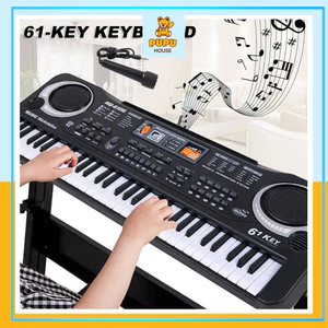 Đàn Piano Cho Bé Đàn Organ Đàn Piano 61 Phím Đàn Organ 61 Phím Đàn 61 Phím Cho Bé Kèm Micro + Dây Cáp Sạc - PUPU HOUSE