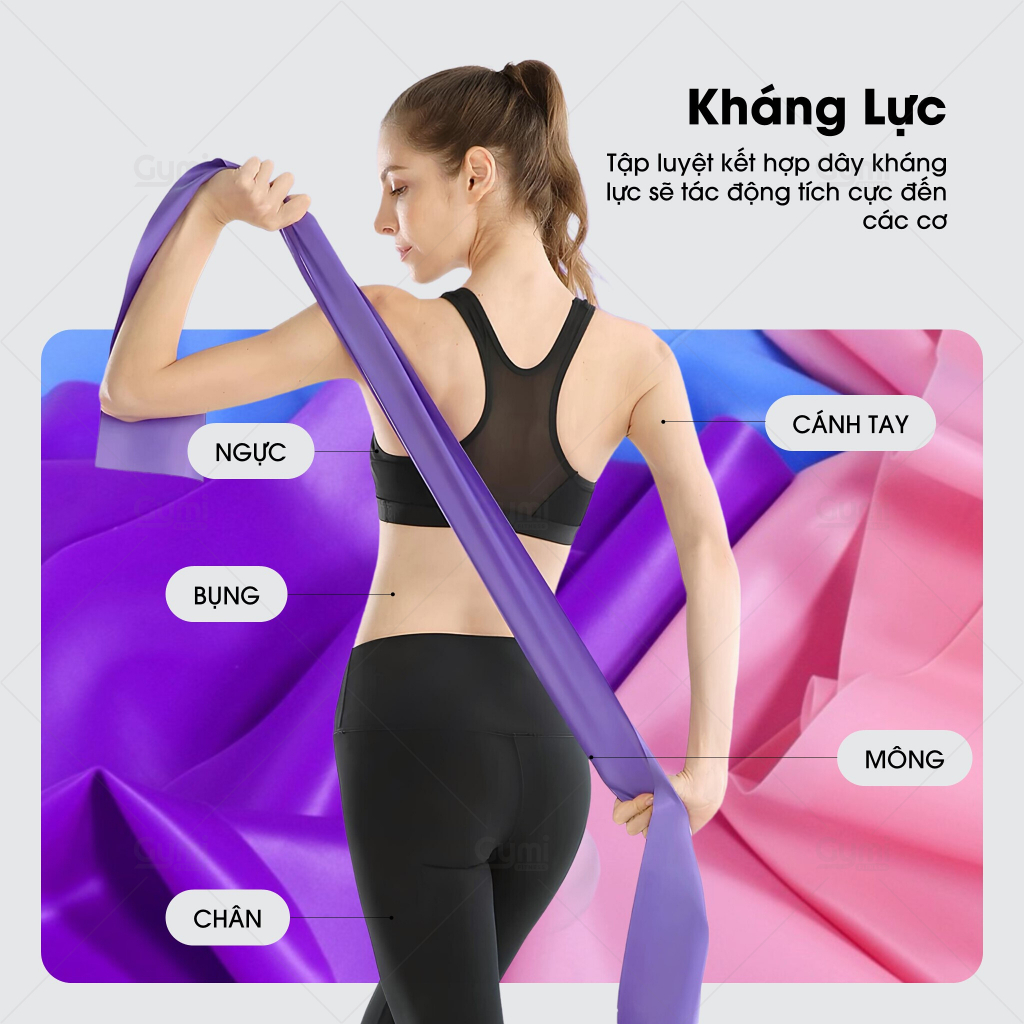 Dây Đàn Hồi Kháng Lực 1,5m - Dây Thun Tập Yoga - DayYoga-1m5