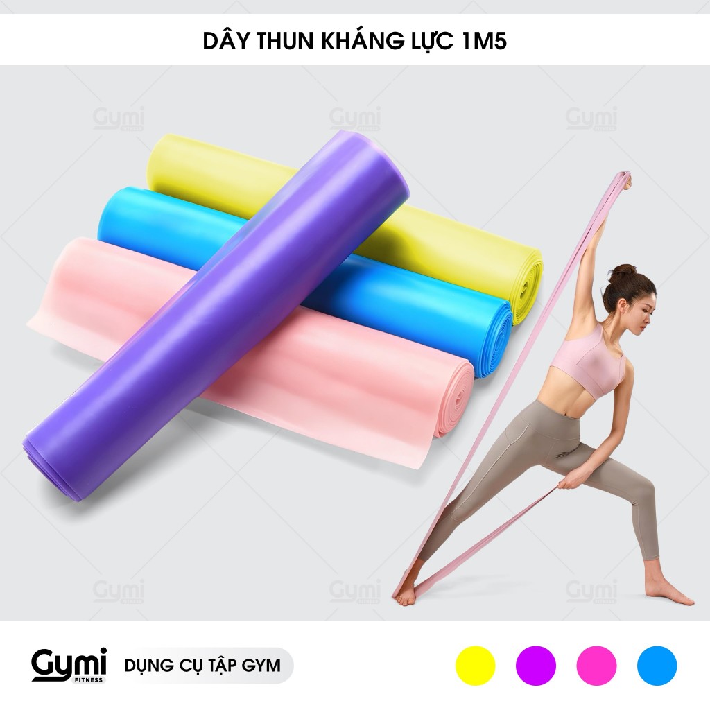 Dây Đàn Hồi Kháng Lực 1,5m - Dây Thun Tập Yoga - DayYoga-1m5