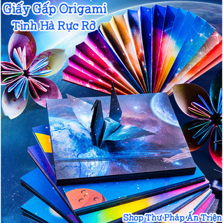 [ Xấp 50 Tờ 15*15cm ] Giấy Gấp Origami - Giấy Gấp Ngôi Sao Hạc Thủ Công 12 Cung Hoàng Đạo DIY