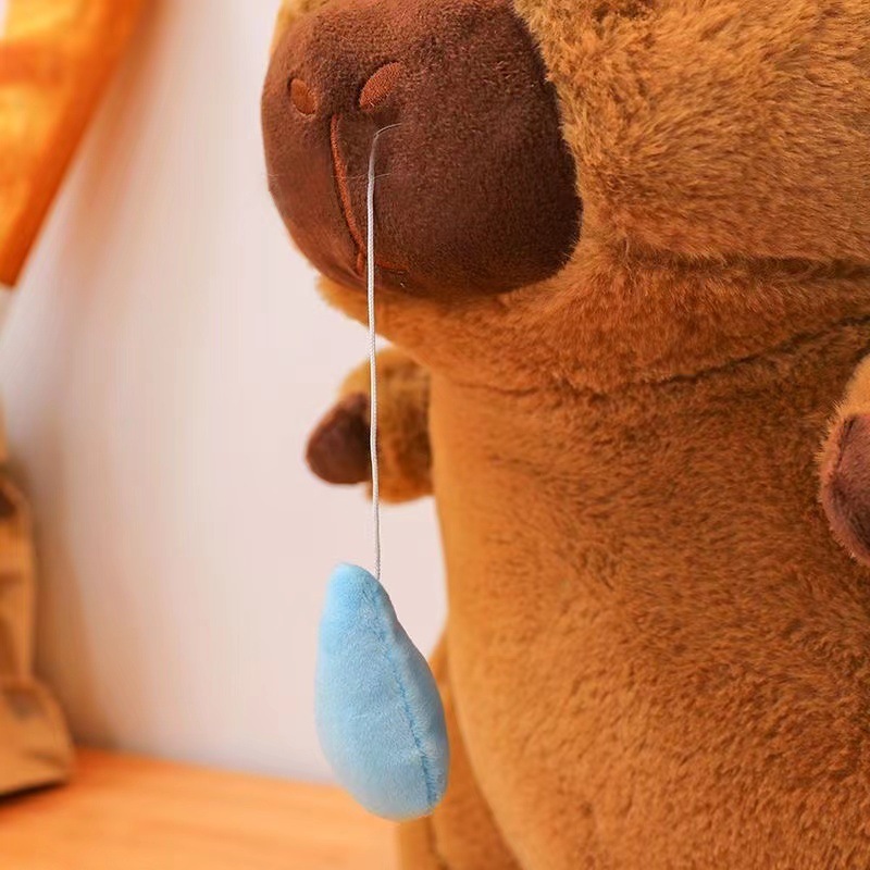 Gấu Bông Capybara Bộ Trưởng Ngoại Giao Có Động Cơ Rút Chậm Thú Bông Hàng Nhập Khẩu G142
