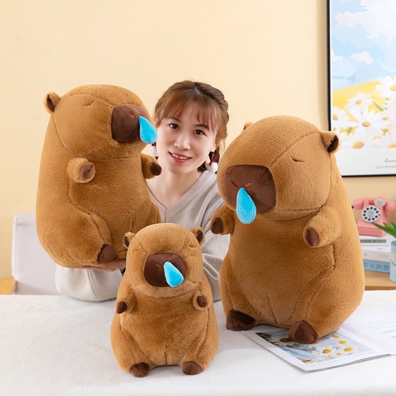 Gấu Bông Capybara Bộ Trưởng Ngoại Giao Có Động Cơ Rút Chậm Thú Bông Hàng Nhập Khẩu G142