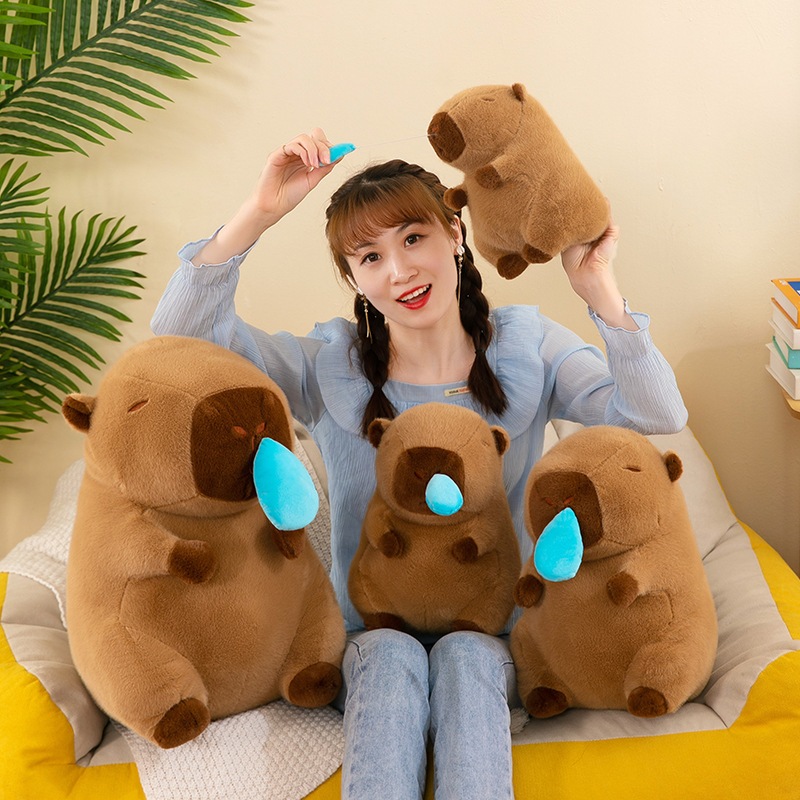 Gấu Bông Capybara Bộ Trưởng Ngoại Giao Có Động Cơ Rút Chậm Thú Bông Hàng Nhập Khẩu G142
