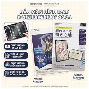 Dán màn hình iPad Paperlike by MèoBer chuyên dụng, viết vẽ như trên giấy, chống chói, vân tay cho iPad