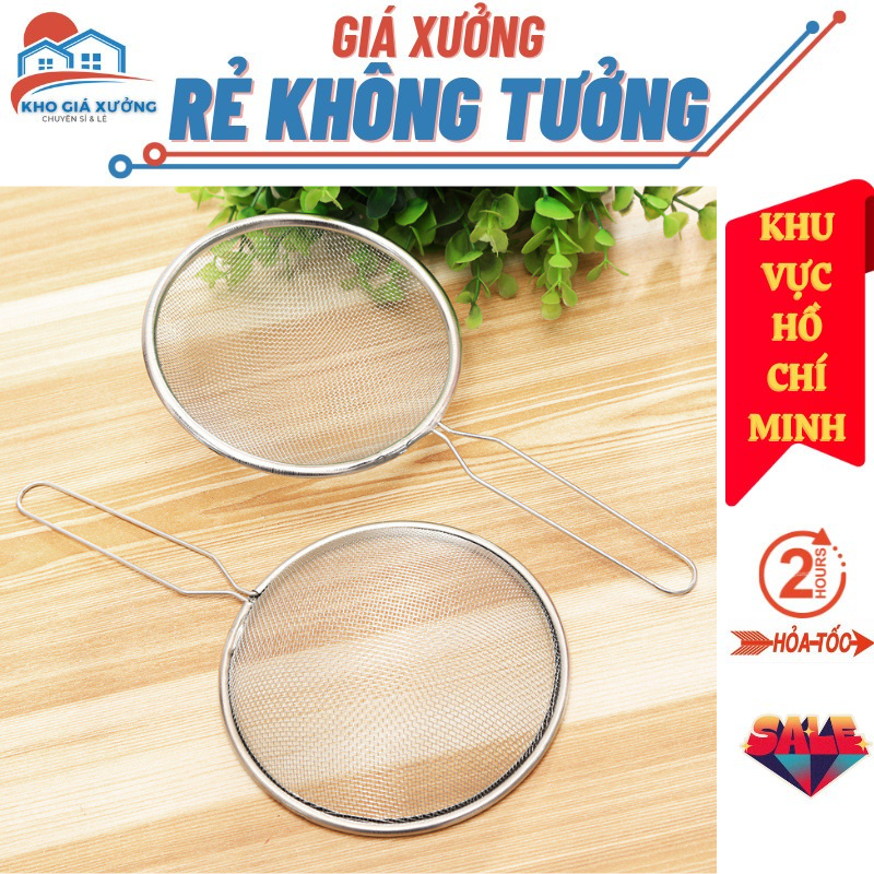 [Giá Xưởng] Ray Inox Lọc Cháo Và Thức Ăn, Vợt Lưới Inox Lọc Hạt, Thức ...