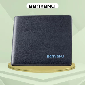 Ví nam da bò ví nam ngang nhiều ngăn bóp nam da thật chính hãng BANYANU mẫu BCV-FV04 có hộp làm quà tặng sang trọng
