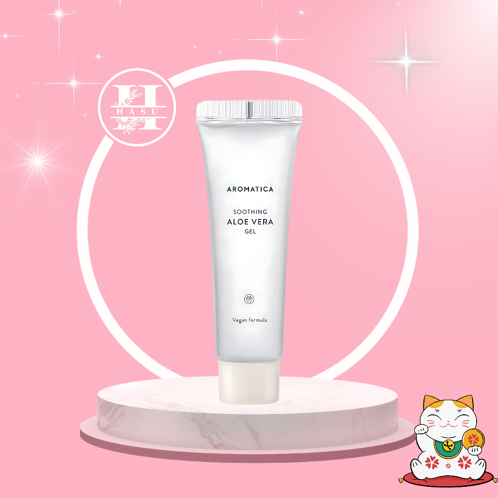 Gel Nha Đam Làm Dịu Da Dưỡng Ẩm Mặt Và Toàn Thân Aromatica Organic Aloe Vera Gel - HasuShop