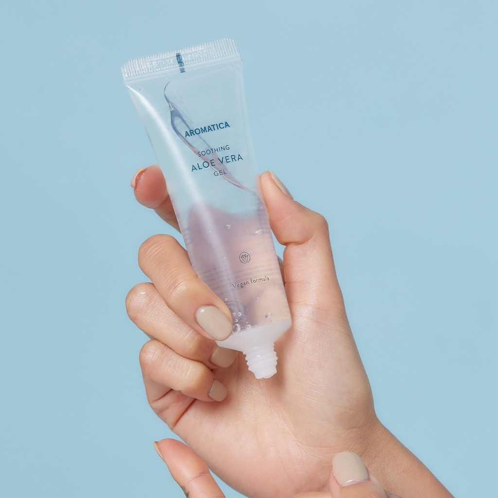 Gel Nha Đam Làm Dịu Da Dưỡng Ẩm Mặt Và Toàn Thân Aromatica Organic Aloe Vera Gel - HasuShop