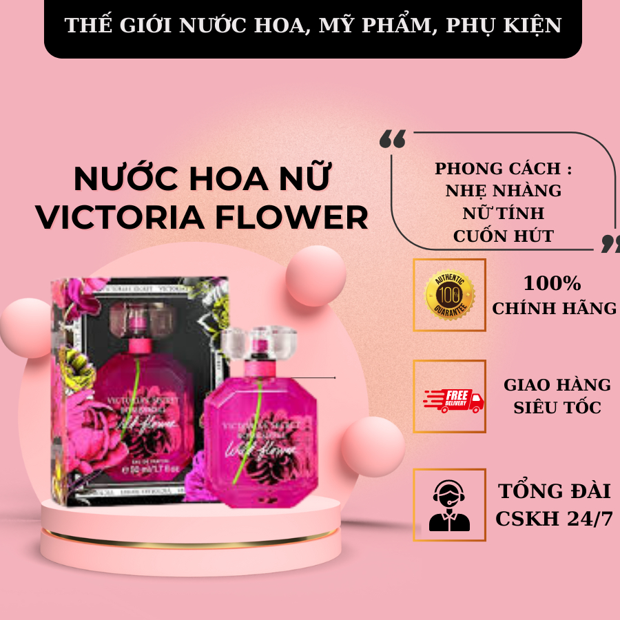 Nước Hoa Victoria’s Secret Bombshell Wild Flower 100ml cam kết chính ...