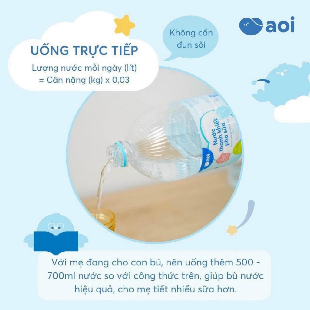 Nước pha sữa Aoi giữ trọn vẹn dưỡng chất, dung tích 1,5L hanzomart