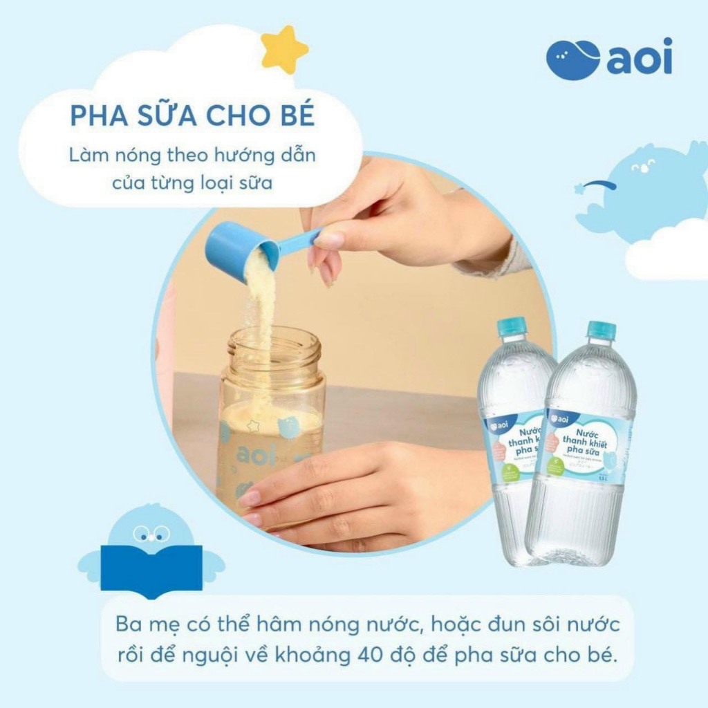 Nước pha sữa Aoi giữ trọn vẹn dưỡng chất, dung tích 1,5L hanzomart