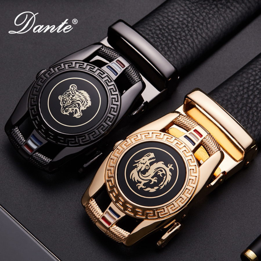 Dây Thắt Lưng Nam Da Bò Dây Nịt Nam Khóa Tự Động Chính Hãng DANTE Mẫu BCV - FD08 Cao Cấp, Có Hộp Làm Quà Tặng Sang Trọng