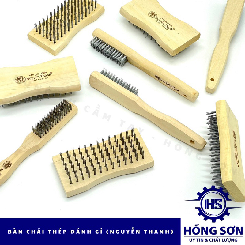 Bàn chải sắt Nguyễn Thanh chất lượng cao... chà rong, chà sàn, đánh rỉ ...