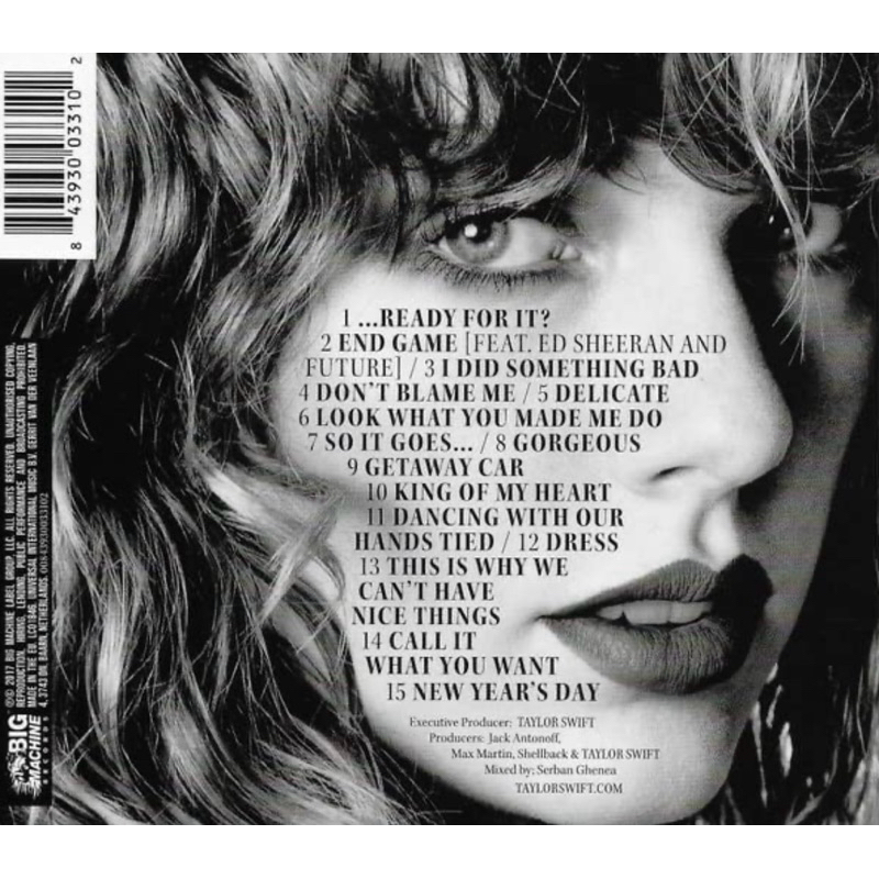 Băng Cassette Taylor Swift - Reputation