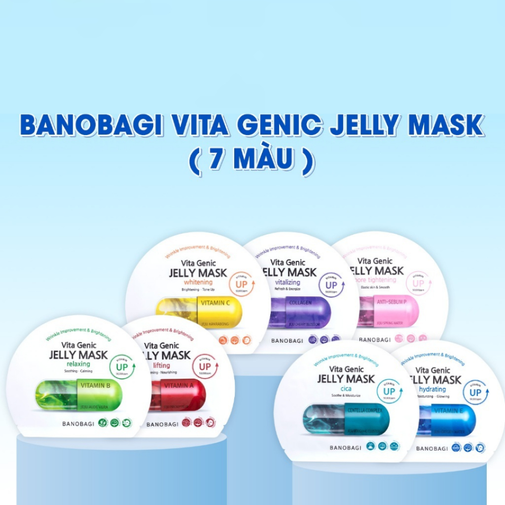 Ảnh Combo MIX 7 Mặt Nạ Bổ Sung Vitamin thần thánh Victa Genic BANOBAGI (30ml x 7) 3