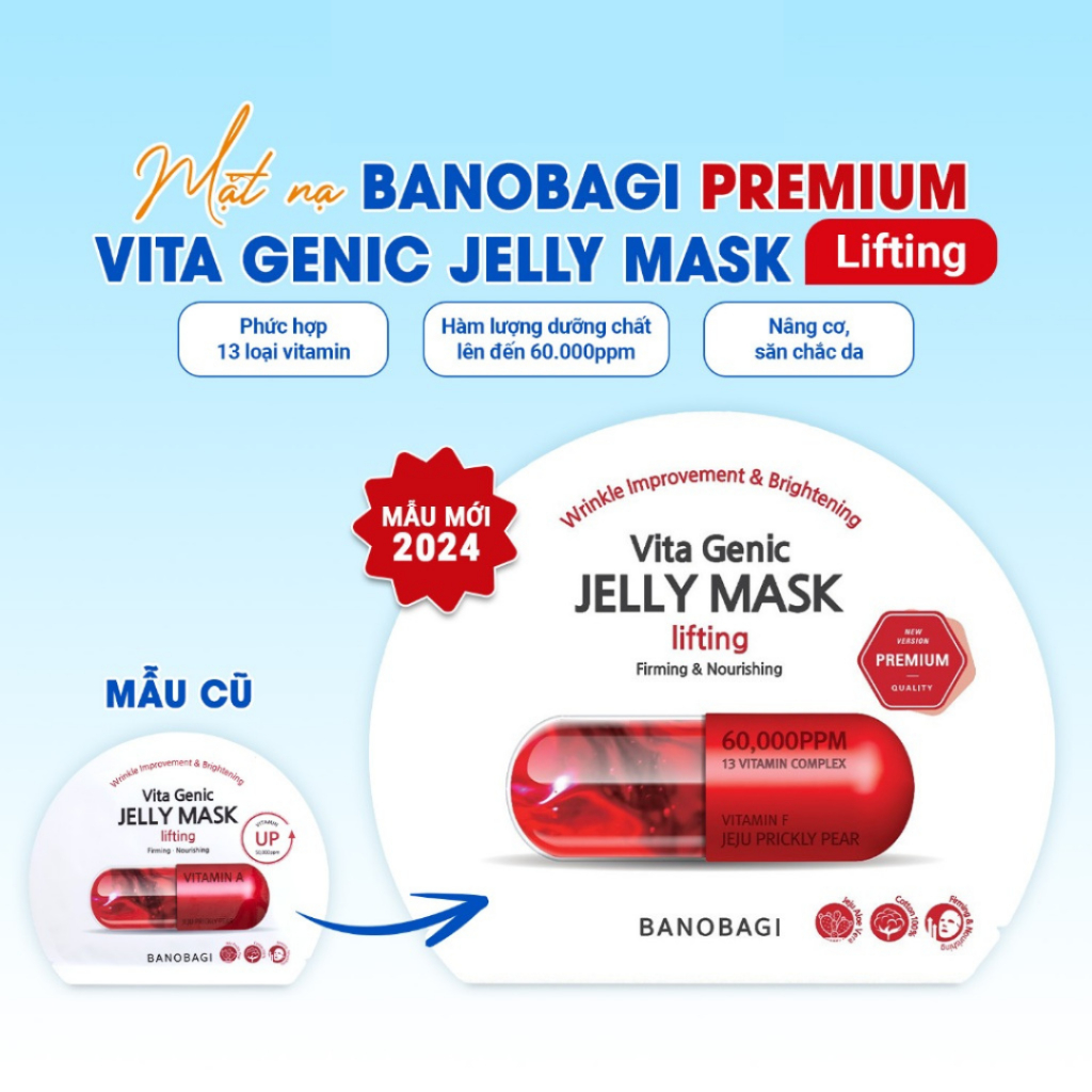 Ảnh Combo MIX 7 Mặt Nạ Bổ Sung Vitamin thần thánh Victa Genic BANOBAGI (30ml x 7) 4