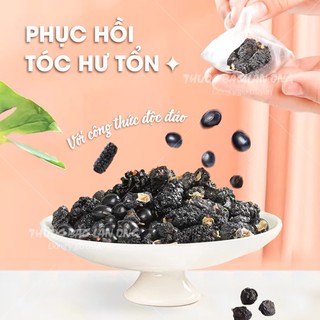Trà ngũ hắc 30 set mix sẵn, trà thảo mộc 5 vị giúp mọc tóc, hỗ trợ giúp đen tóc, giảm gãy rụng
