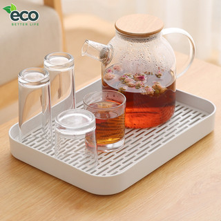 Khay úp ly cốc, khay trà nhựa PP cao cấp 2 lớp ECO chịu nhiệt sử dụng đa năng tiện ích cho gia đình