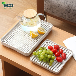Khay úp ly cốc, khay trà nhựa PP cao cấp 2 lớp ECO chịu nhiệt sử dụng đa năng tiện ích cho gia đình