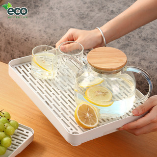 Khay úp ly cốc, khay trà nhựa PP cao cấp 2 lớp ECO chịu nhiệt sử dụng đa năng tiện ích cho gia đình