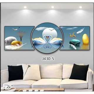 240 x 80cm Bộ Tranh Treo Tường Tráng Gương In Uv 5D Cao Cấp. Trang Trí Nhà Cửa,Phòng Khách, Làm Quà Tặng Tân Gia