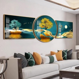 240 x 80cm Bộ Tranh Treo Tường Tráng Gương In Uv 5D Cao Cấp. Trang Trí Nhà Cửa,Phòng Khách, Làm Quà Tặng Tân Gia