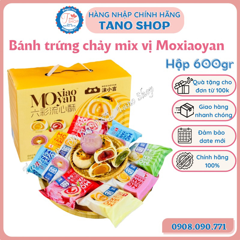 [Hộp 12 cái] Bánh trứng chảy mix vị Moxiaoyan | Ăn vặt ngon rẻ Tano ...