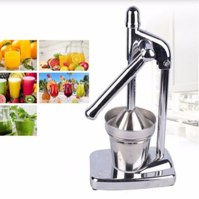 Máy ép cam inox, máy vắt cam bằng tay ép nhẹ kiệt nước, chuyên dùng kinh doanh