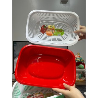 Bộ Thau Kèm Rổ Nhựa Tân Lập Thành Tiện Lợi